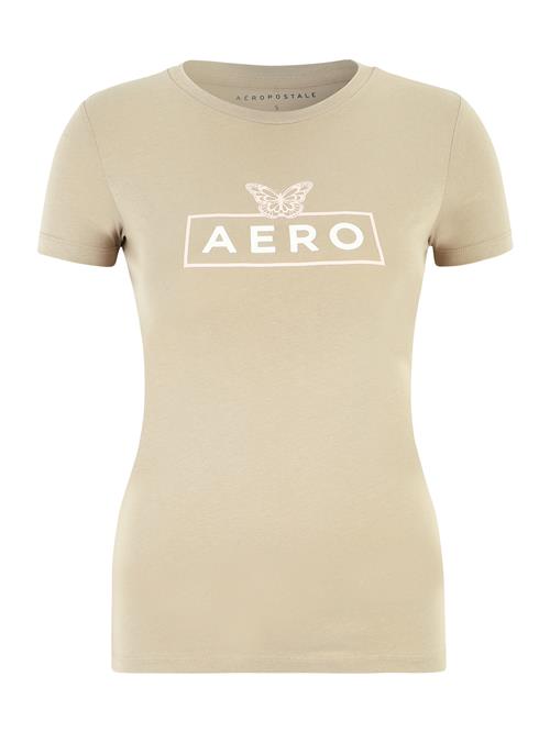 AÉROPOSTALE Shirts 'JUN'  beige / sand / hvid