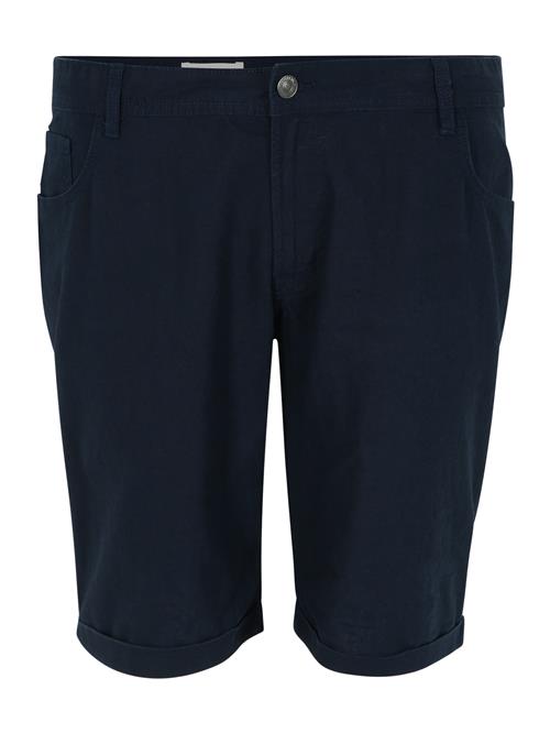 Jack & Jones Plus Bukser 'STRICK'  navy