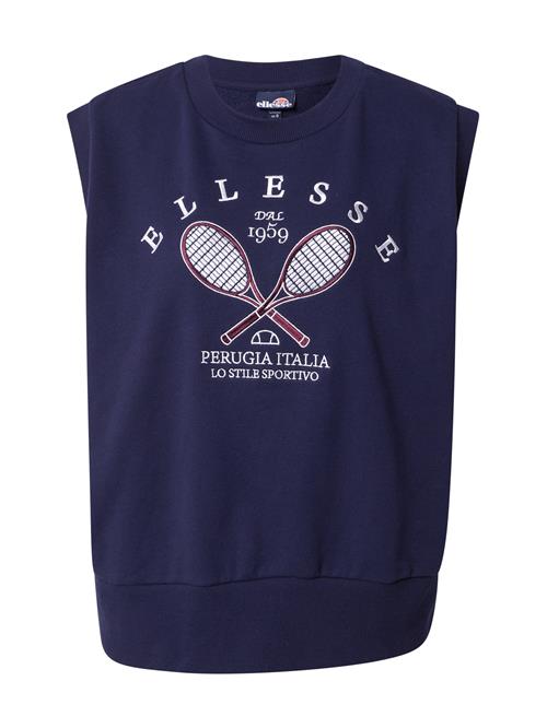 Se ELLESSE Sweatshirt 'Cher'  navy / vinrød / hvid ved About You