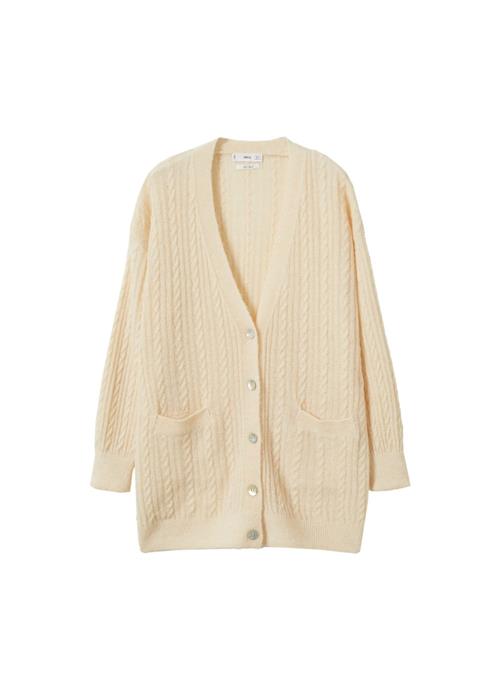 Se MANGO Cardigan 'Staring'  creme ved About You