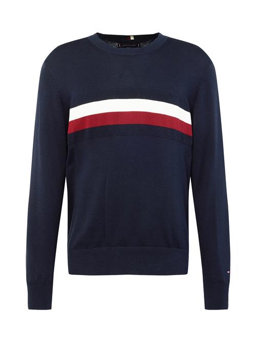 Se TOMMY HILFIGER Pullover  mørkeblå / rød / hvid ved About You