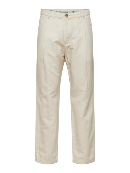 SELECTED HOMME Bukser med lægfolder 'Jones'  beige