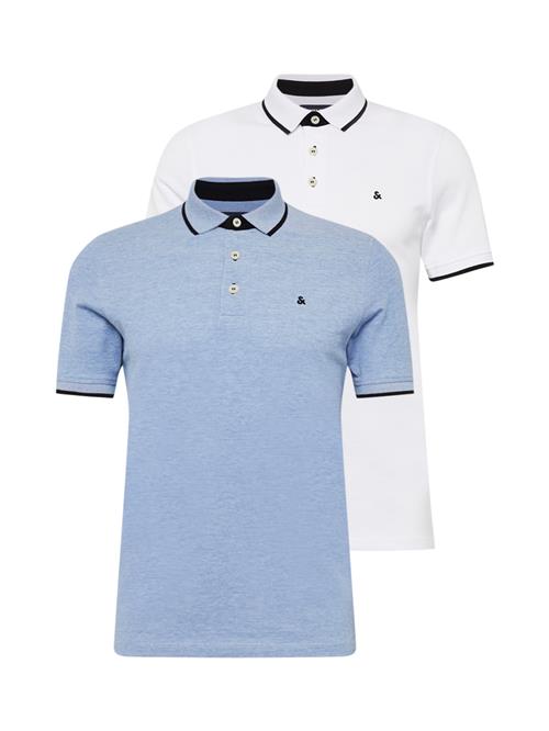 Se JACK & JONES Bluser & t-shirts 'JJEPaulos'  blå / sort / hvid ved About You