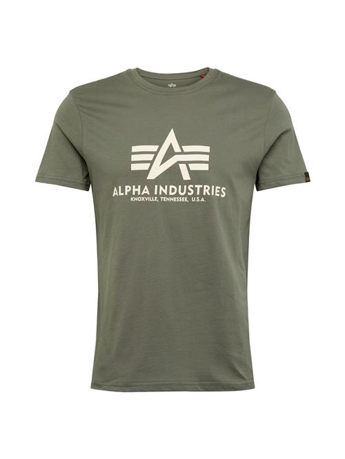 Se ALPHA INDUSTRIES Bluser & t-shirts  lysebeige / grøn ved About You