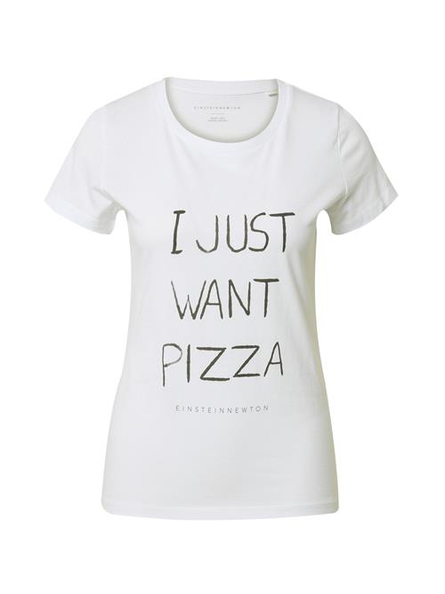 Se EINSTEIN & NEWTON Shirts 'Want Pizza'  antracit / hvid ved About You