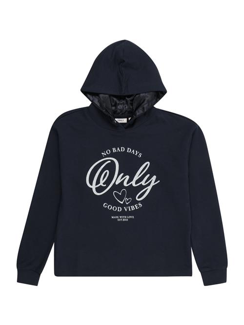 Se KIDS ONLY Sweatshirt 'Wendy'  natblå / sølvgrå ved About You