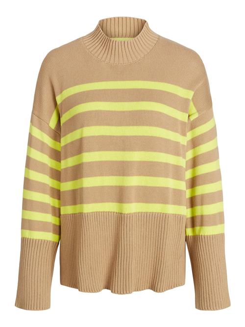 Se JJXX Pullover 'SiaAK'  mørkebeige / lemon ved About You