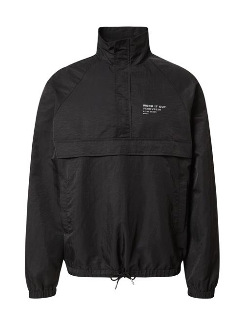 DAN FOX APPAREL Overgangsjakke 'Bennet'  sort / hvid