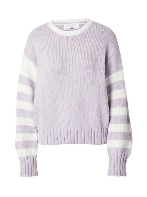 Se florence by mills exclusive for ABOUT YOU Pullover 'Rested'  lilla / hvid ved About You