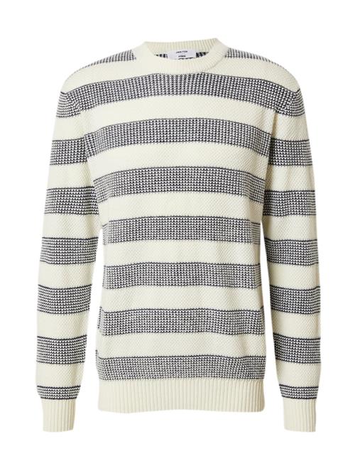 DAN FOX APPAREL Pullover 'Joost'  natblå / offwhite