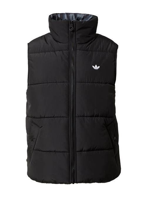 ADIDAS ORIGINALS Vest 'Abstract Animal Print Reversible '  røgblå / dueblå / sort / hvid