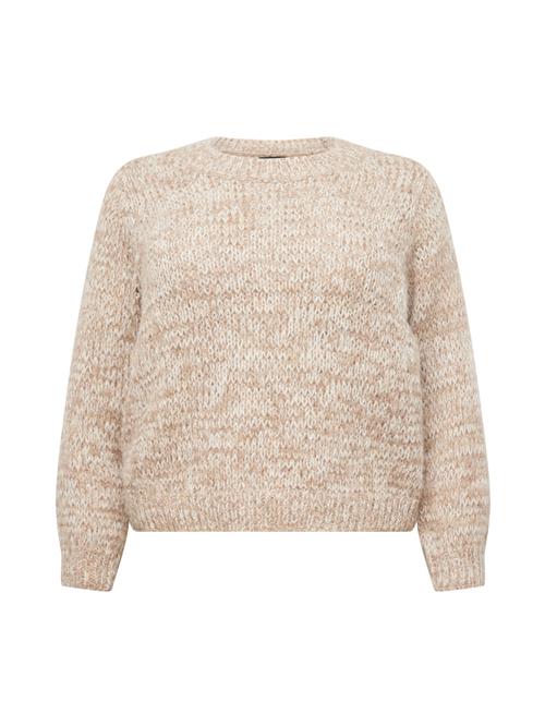 PIECES Curve Pullover 'NOMANA'  lysebrun