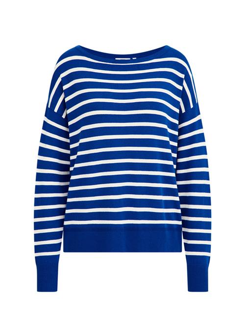 WE Fashion Pullover  koboltblåt / hvid