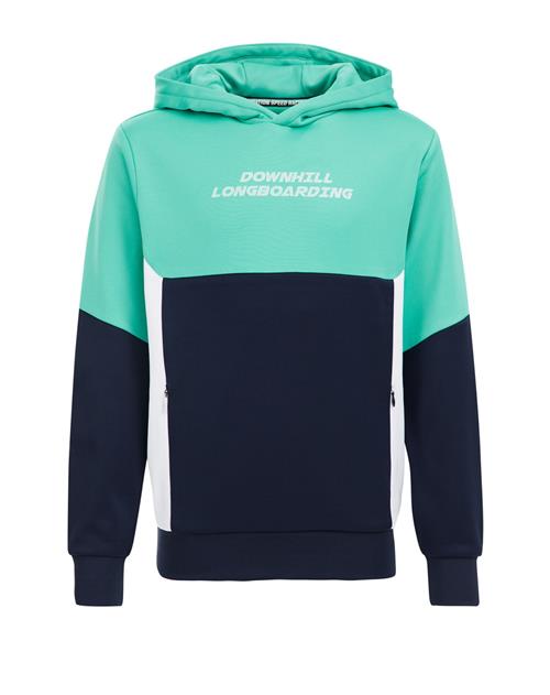 Se WE Fashion Sweatshirt  marin / mint / hvid ved About You