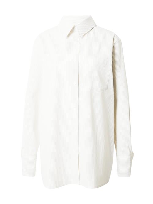 ABOUT YOU x Toni Garrn Bluse 'Eleni'  mørkebeige / offwhite