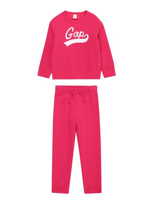 GAP Joggingdragt  magenta / hvid