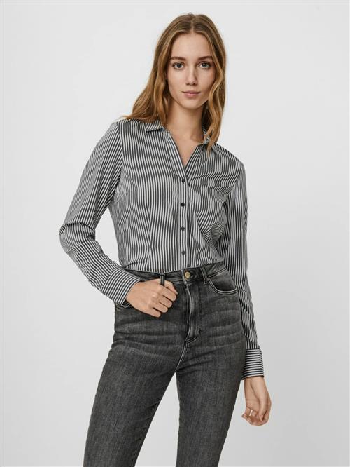 VERO MODA Blusebody 'Erika'  sort / hvid