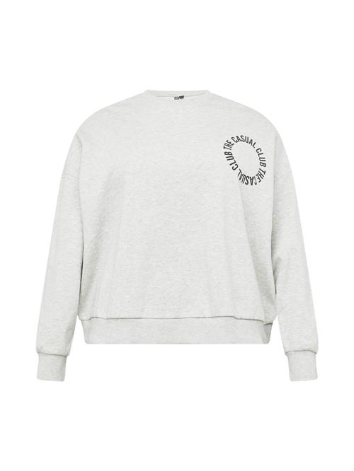 PIECES Curve Sweatshirt 'JYLLO'  lysegrå / sort