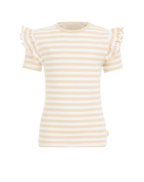 WE Fashion Bluser & t-shirts  beige / hvid