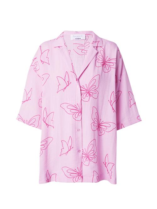 Se florence by mills exclusive for ABOUT YOU Bluse 'Break Time'  pastelpink / mørk pink ved About You