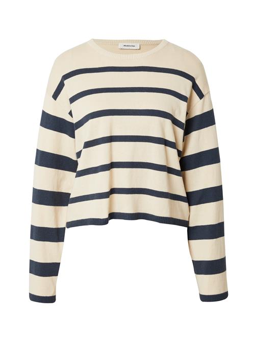 modström Pullover 'Hurley'  beige / natblå