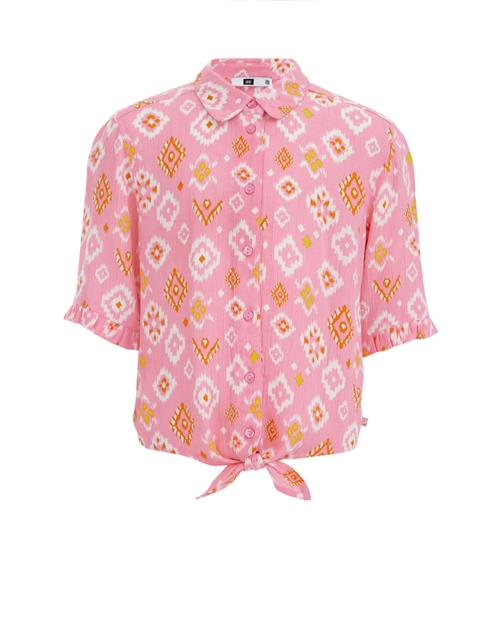 Se WE Fashion Bluse  orange / pink / hvid ved About You