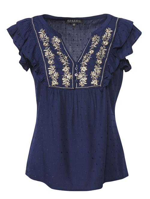 Se KOROSHI Bluse  beige / navy ved About You