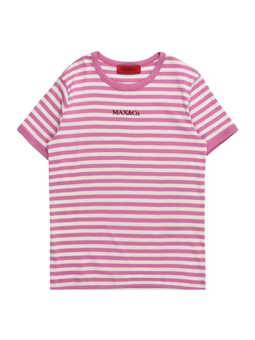 Se MAX&Co. Bluser & t-shirts 'T2F'  pink / sort / hvid ved About You