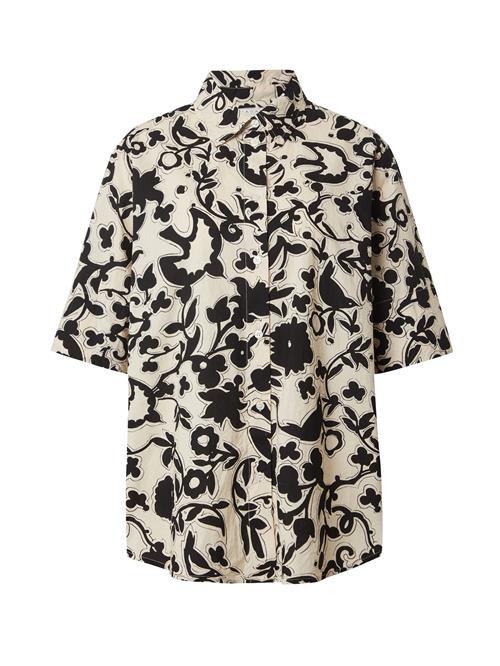 Masai Bluse 'MaIlbato'  elfenben / sort