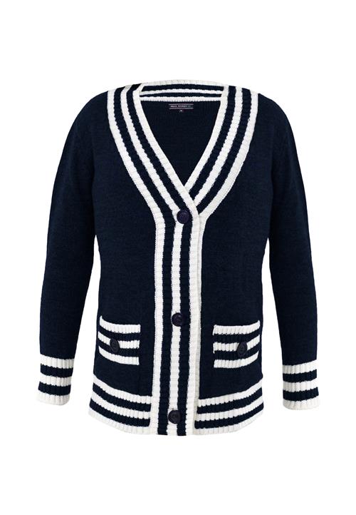 Se Felix Hardy Cardigan  navy / hvid ved About You