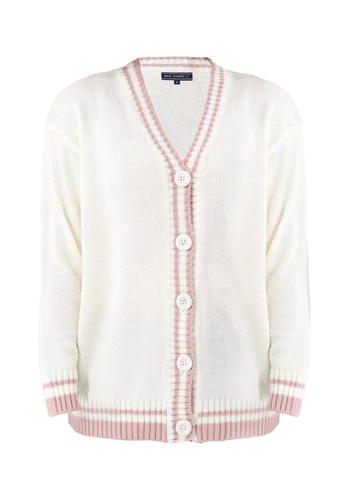 Se Felix Hardy Cardigan  ecru / pink ved About You