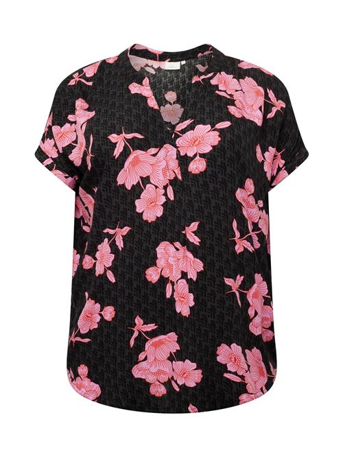 Se ONLY Carmakoma Bluse 'TILDA'  lys pink / rød / sort ved About You