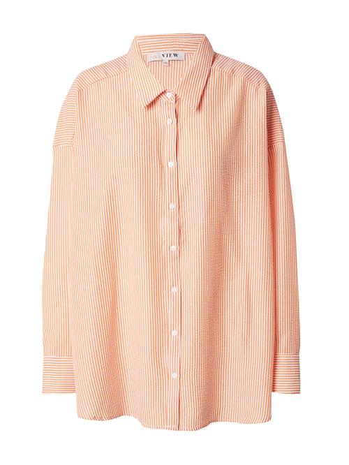 A-VIEW Bluse  orange / hvid