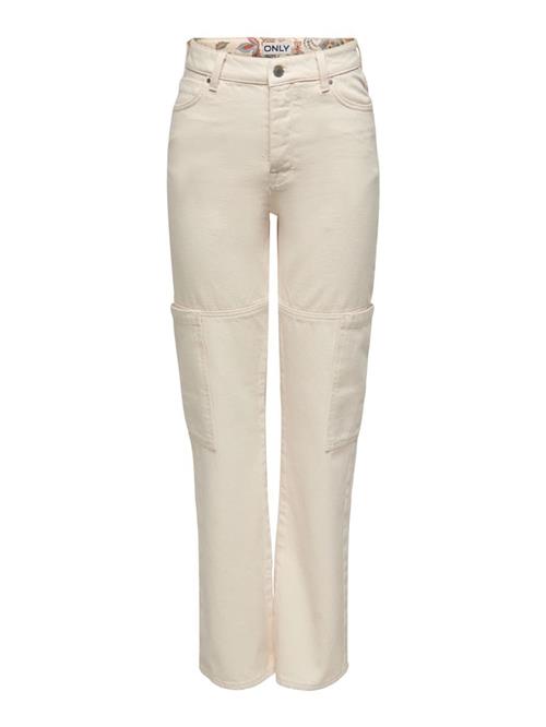 Se ONLY Cargojeans 'Camille'  lysebeige ved About You