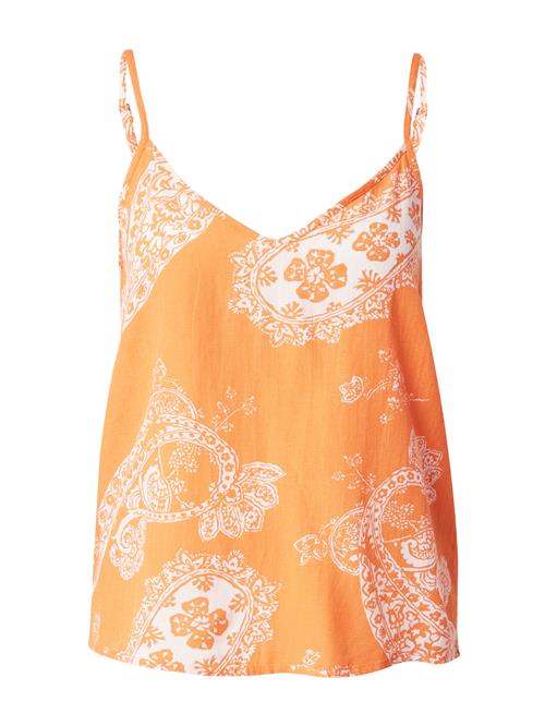 ONLY Bluse 'BELLA'  lyseorange / hvid