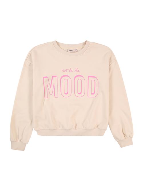 KIDS ONLY Sweatshirt 'KOGAUDREY'  pink / uldhvid