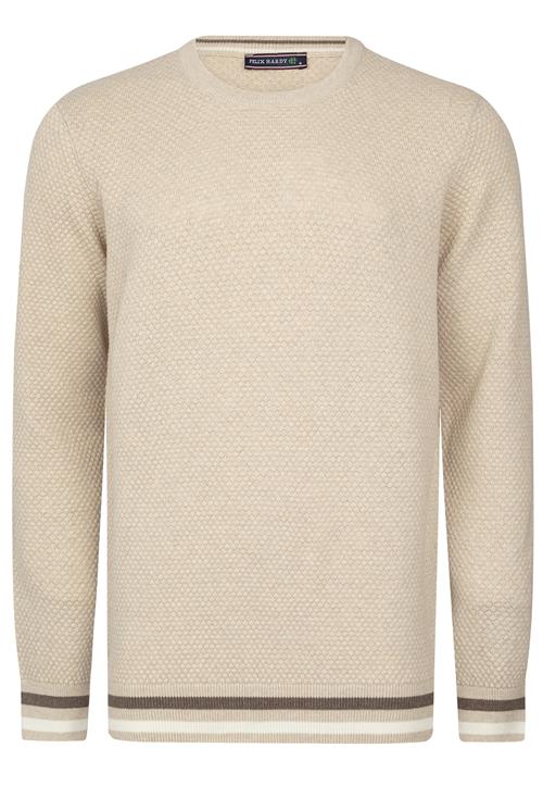 Felix Hardy Pullover  beige / sort / hvid