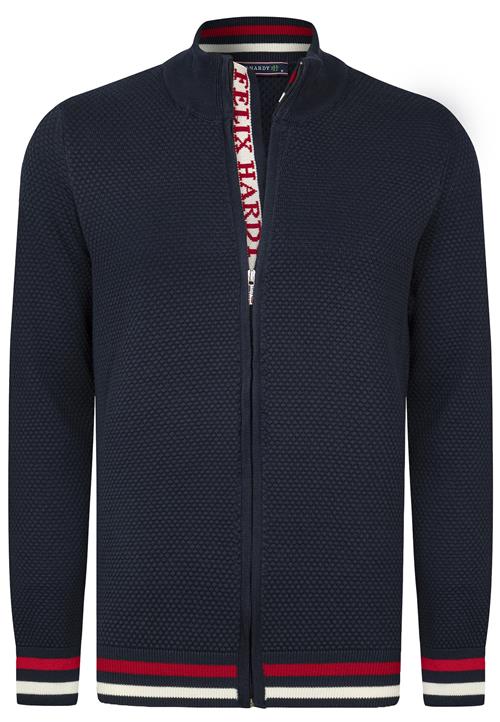 Se Felix Hardy Cardigan  navy / rød / hvid ved About You