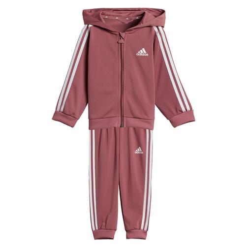 ADIDAS SPORTSWEAR Træningsdragt 'Essentials Shiny'  burgunder / hvid