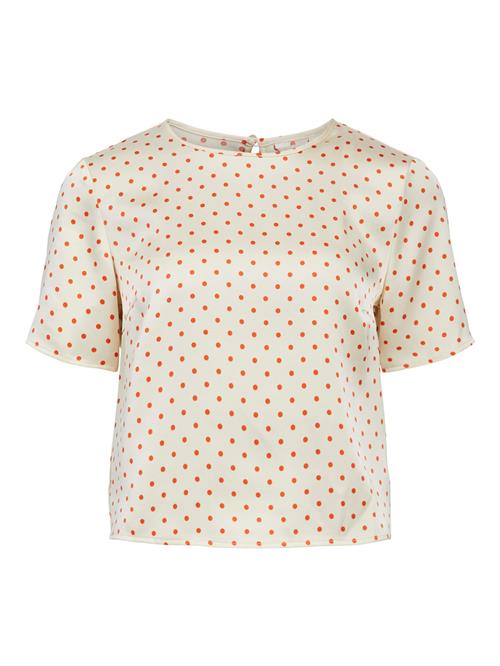 Se OBJECT Bluse  creme / mørkeorange ved About You