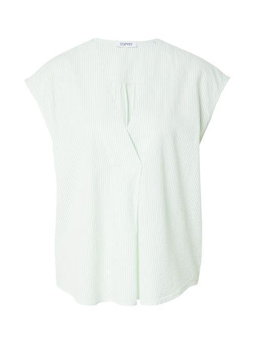 Se ESPRIT Bluse  lysegrøn / offwhite ved About You