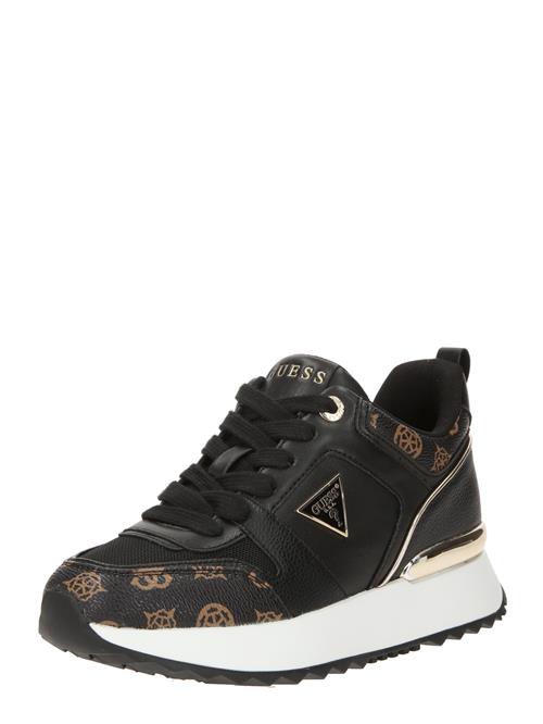 GUESS Sneaker low 'Kynneth'  brun / guld / sort