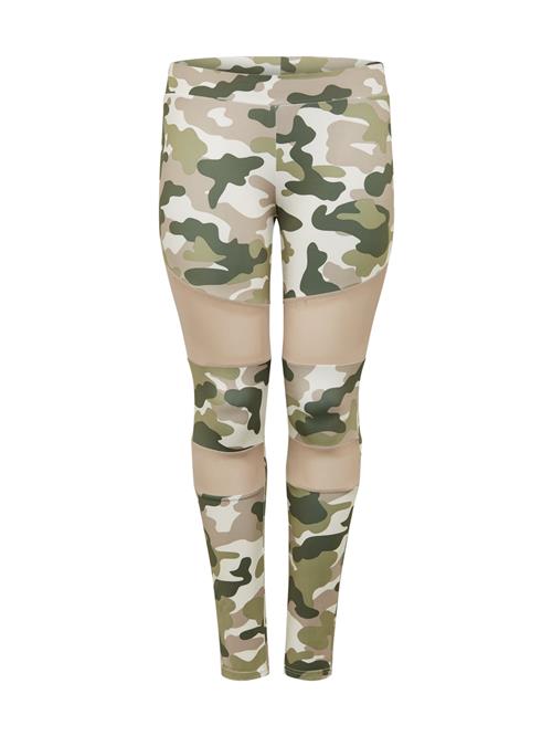 Se Urban Classics Leggings  khaki / mørkegrøn / gammelrosa / hvid ved About You