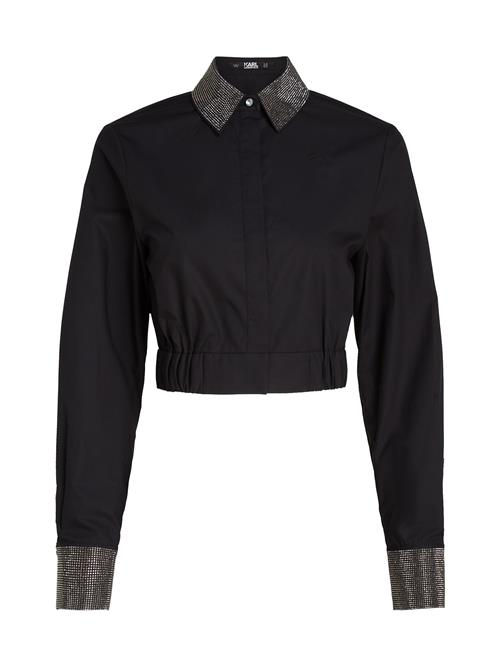 Karl Lagerfeld Bluse  sort / sølv