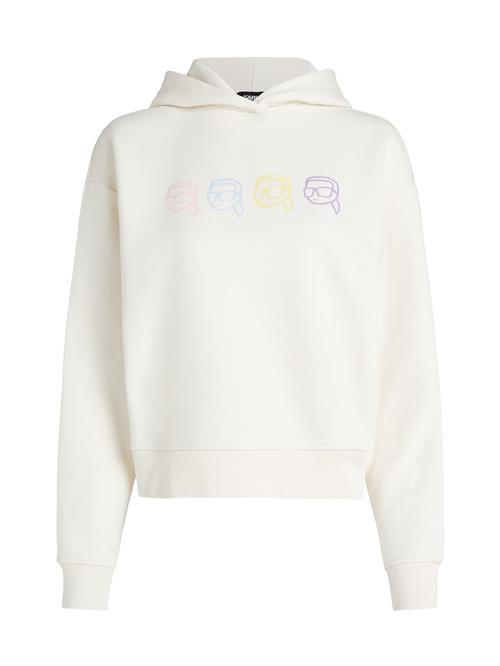 Se Karl Lagerfeld Sweatshirt 'Ikonik'  blandingsfarvet / hvid ved About You