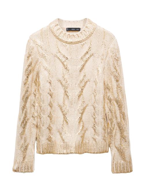 Se MANGO Pullover 'Dora'  beige / guld ved About You