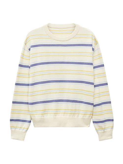 Se MANGO Pullover 'Virginia'  beige / marin / lyseblå / gul ved About You