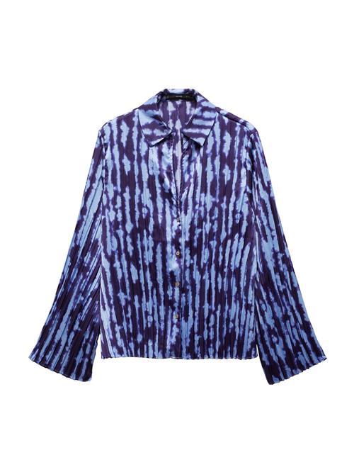 MANGO Bluse 'Bouquet'  indigo / lyseblå