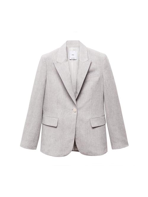 Se MANGO Blazer 'Malibu'  grå / hvid ved About You