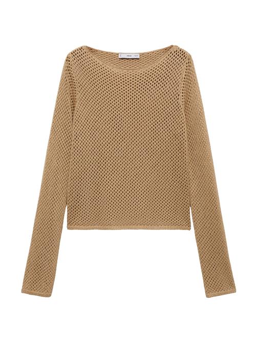 MANGO Pullover 'MARIA'  cappuccino / guld